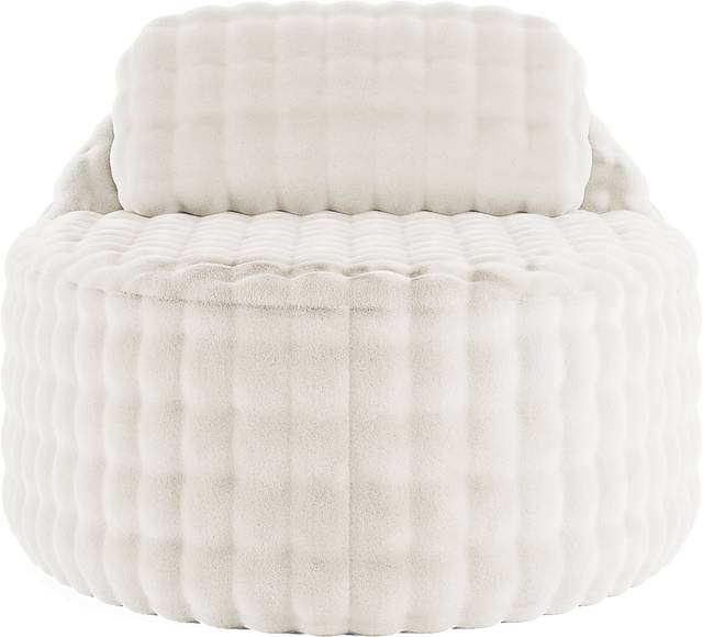 Emmeline White Accent Chaise - Thumbnail - Image 2