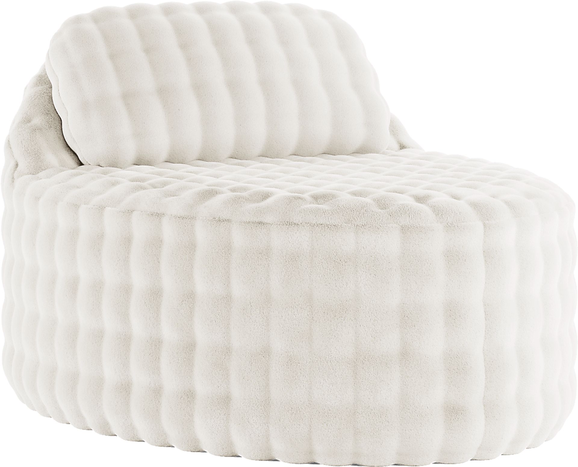 Emmeline White Accent Chaise - Image 1