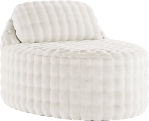 Emmeline White Accent Chaise
