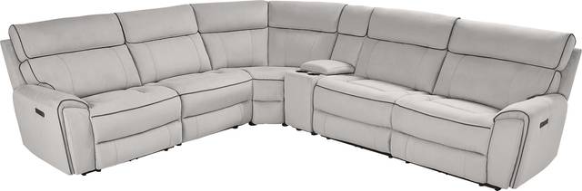 Emmett Avenue Gray 6 Pc Dual Power Reclining Sectional - Thumbnail - Image 3
