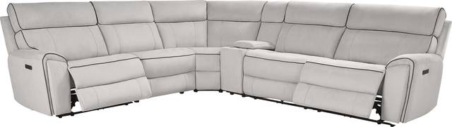 Emmett Avenue Gray 6 Pc Dual Power Reclining Sectional - Thumbnail - Image 4