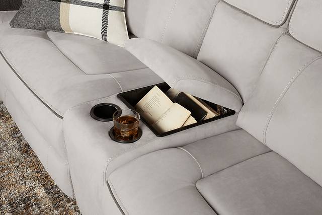 Emmett Avenue Gray 9 Pc Dual Power Reclining Sectional Living Room - Thumbnail - Image 9