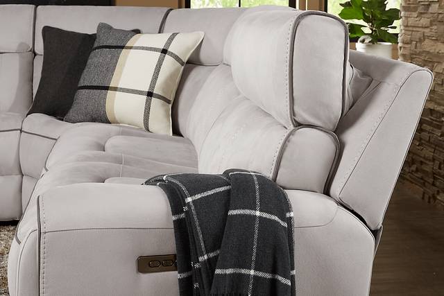 Emmett Avenue Gray 9 Pc Dual Power Reclining Sectional Living Room - Thumbnail - Image 10