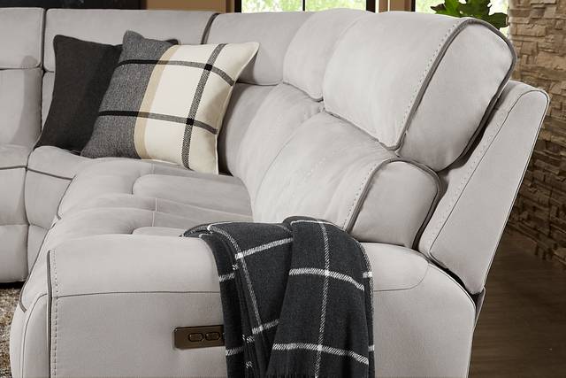 Emmett Avenue Gray 9 Pc Dual Power Reclining Sectional Living Room - Thumbnail - Image 11