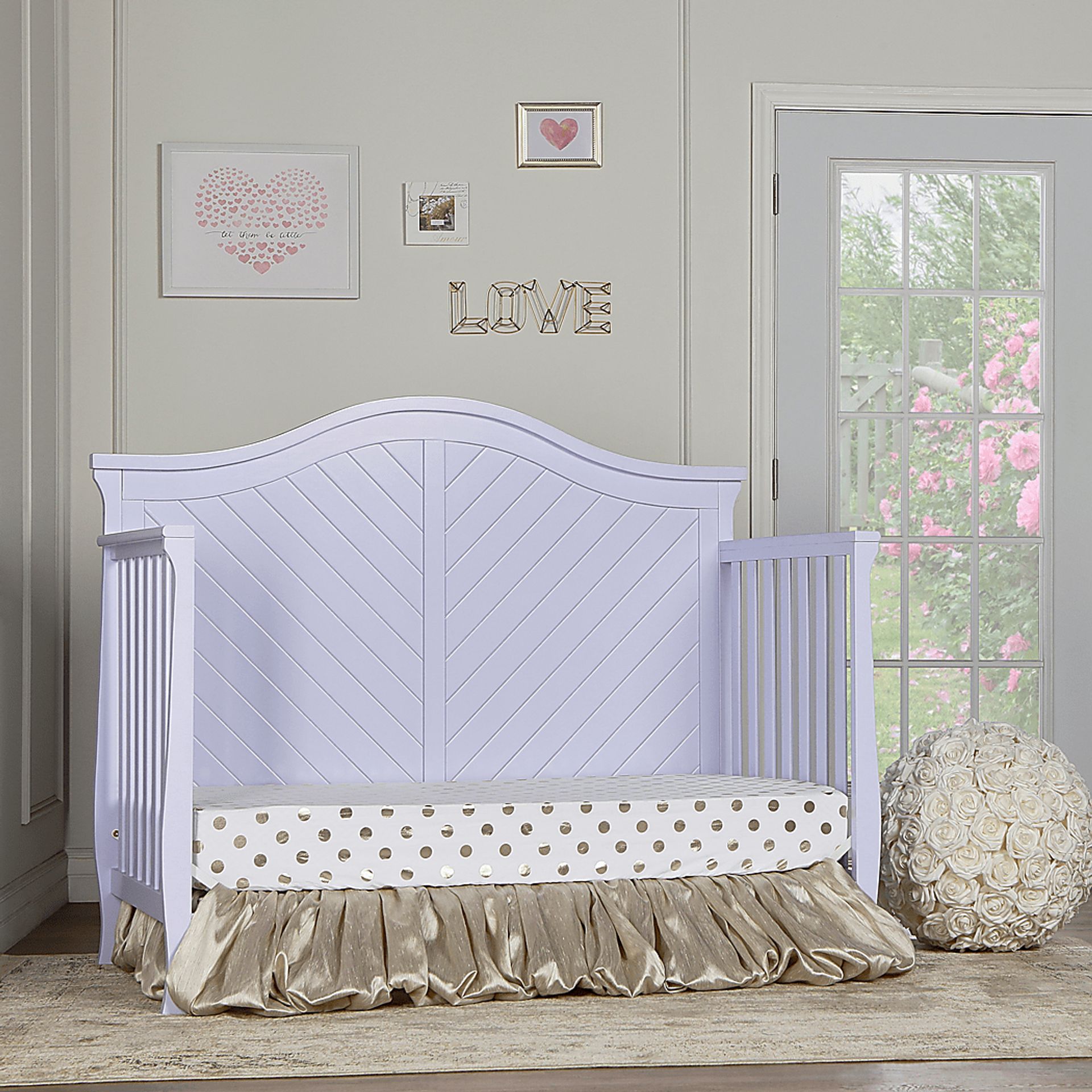 Emmiline Lilac Convertible Crib - Image 10