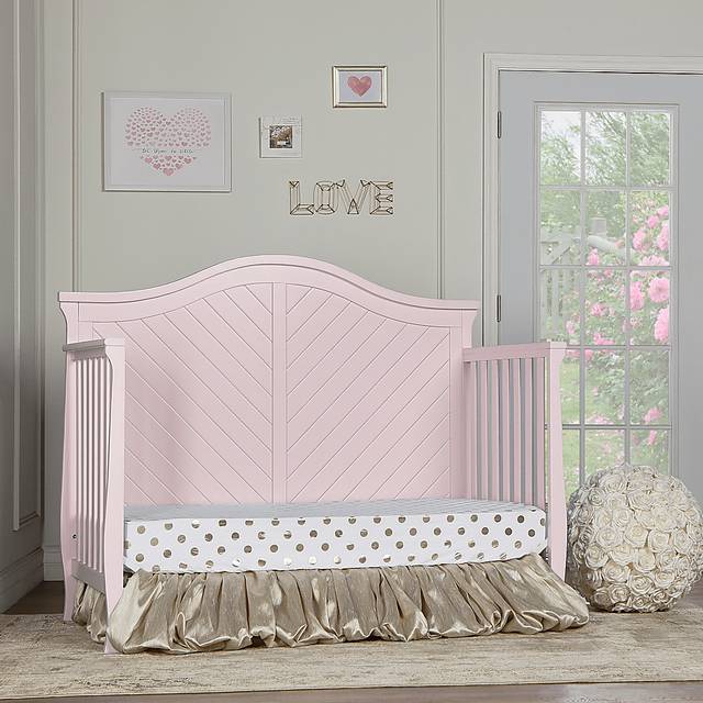 Emmiline Pink Convertible Crib - Thumbnail - Image 10