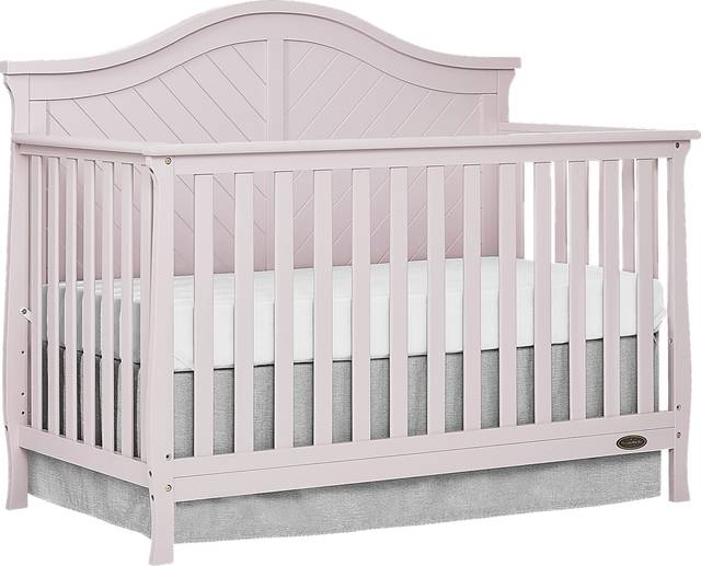 Emmiline Pink Convertible Crib - Thumbnail - Image 1
