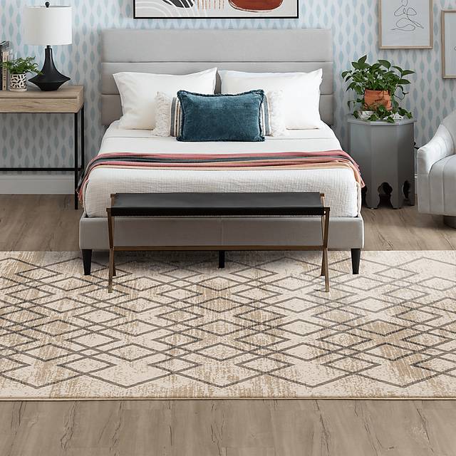 Emmis Ivory 8' x 11' Rug - Thumbnail - Image 2