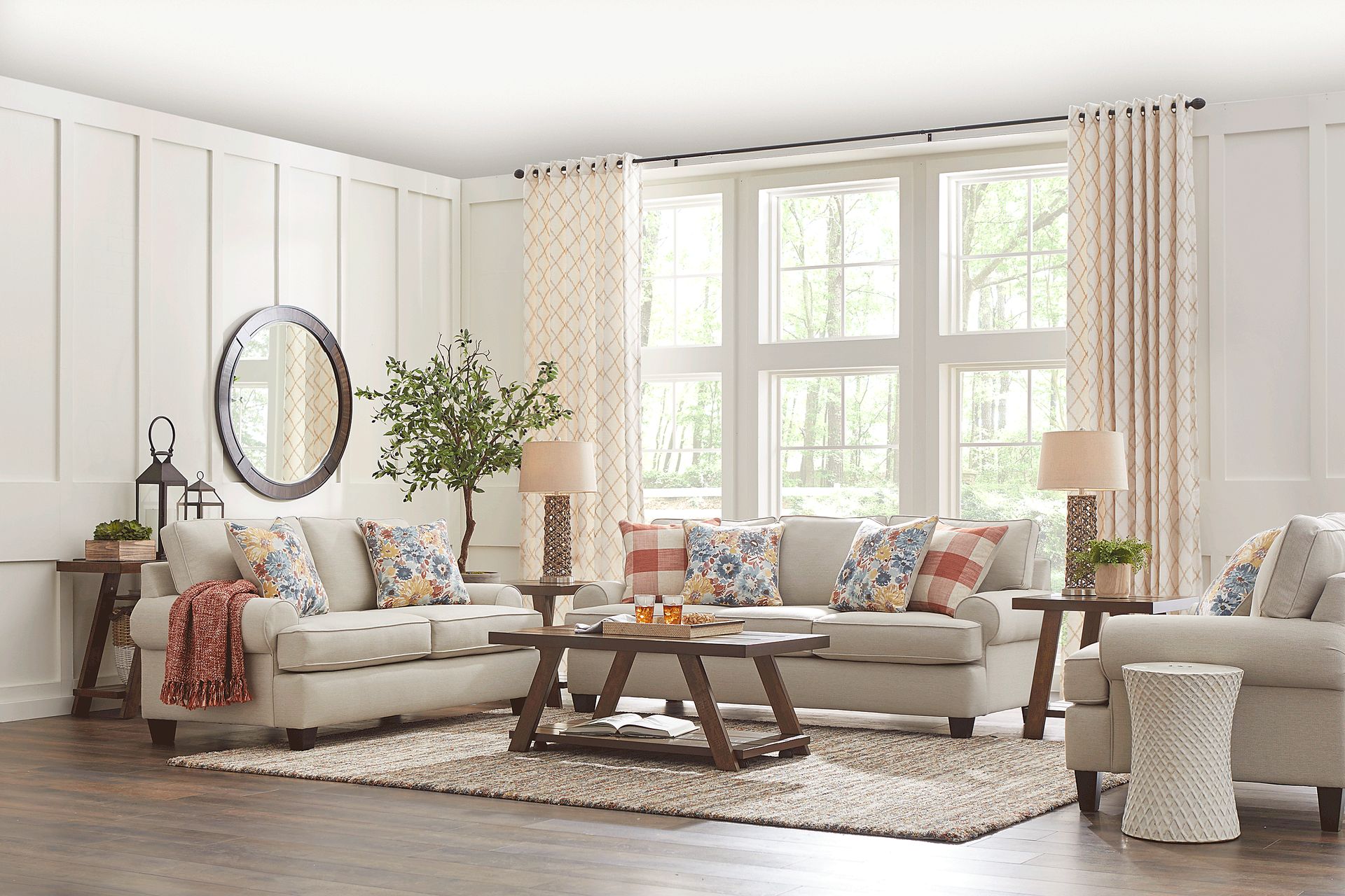 Emmitt Ridge Beige 8 Pc Living Room - Image 1