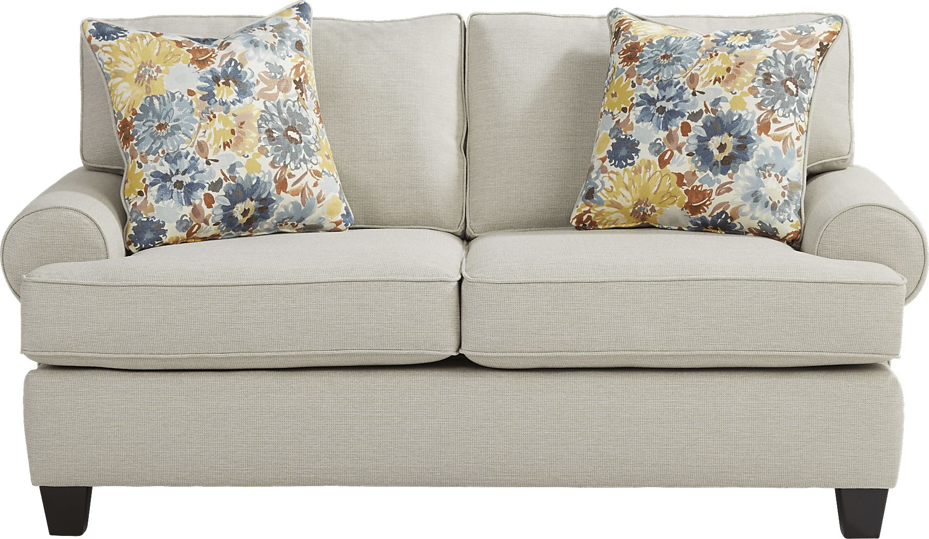 Emmitt Ridge 5 Pc Beige Polypropylene Fabric Living Room Set With
