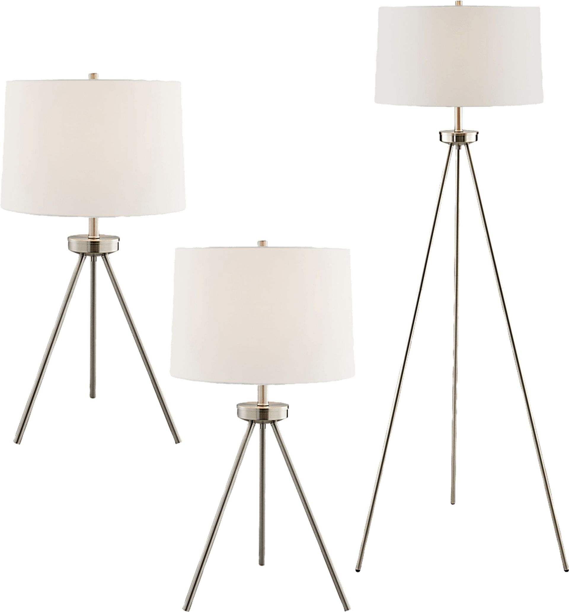 Emmons Way Steel Table Lamps, Set of 3 - Image 1