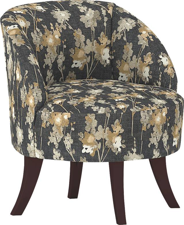 Emmorton Black Accent Swivel Chair - Thumbnail - Image 1