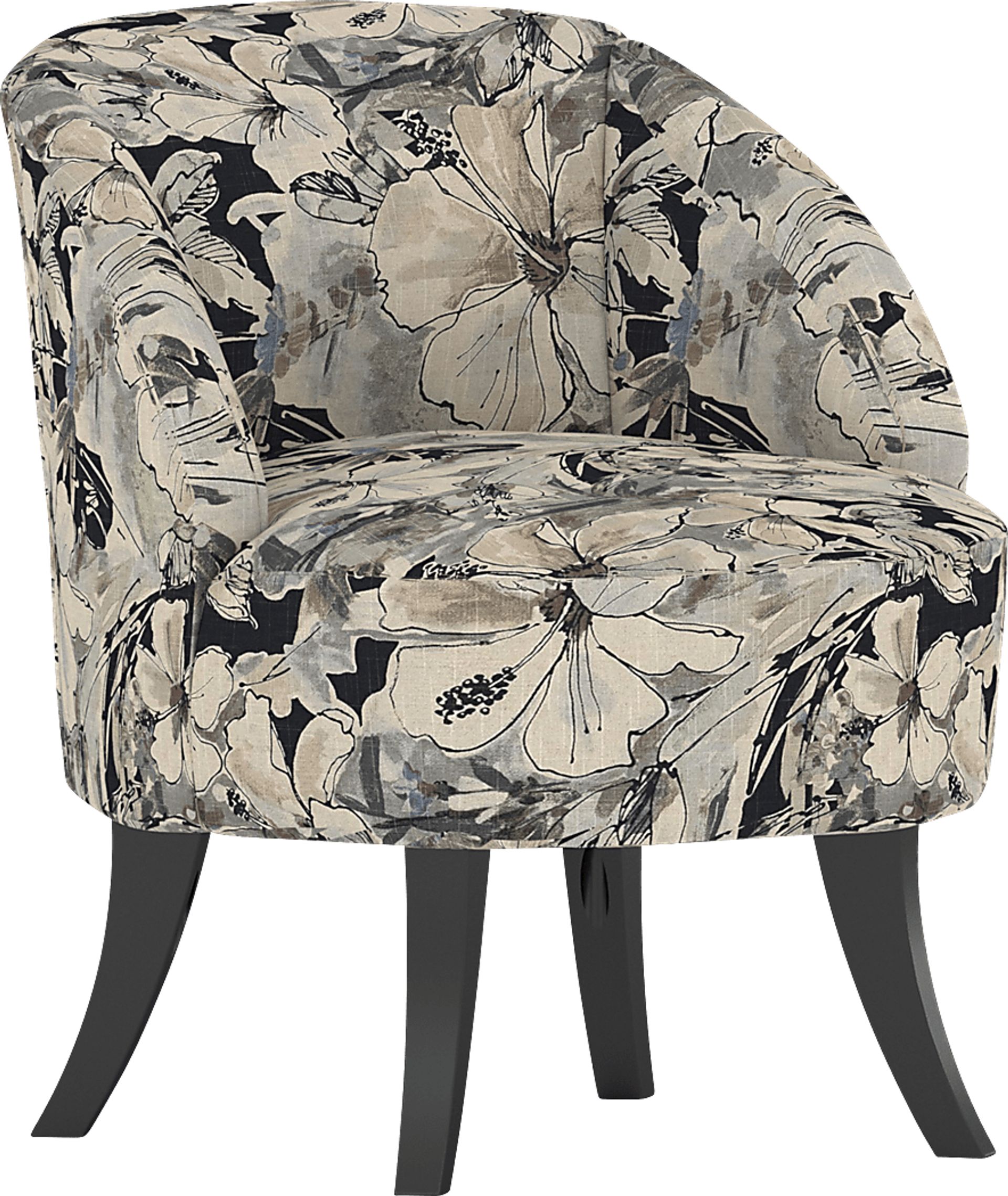 Emmorton Charcoal Accent Swivel Chair - Image 1