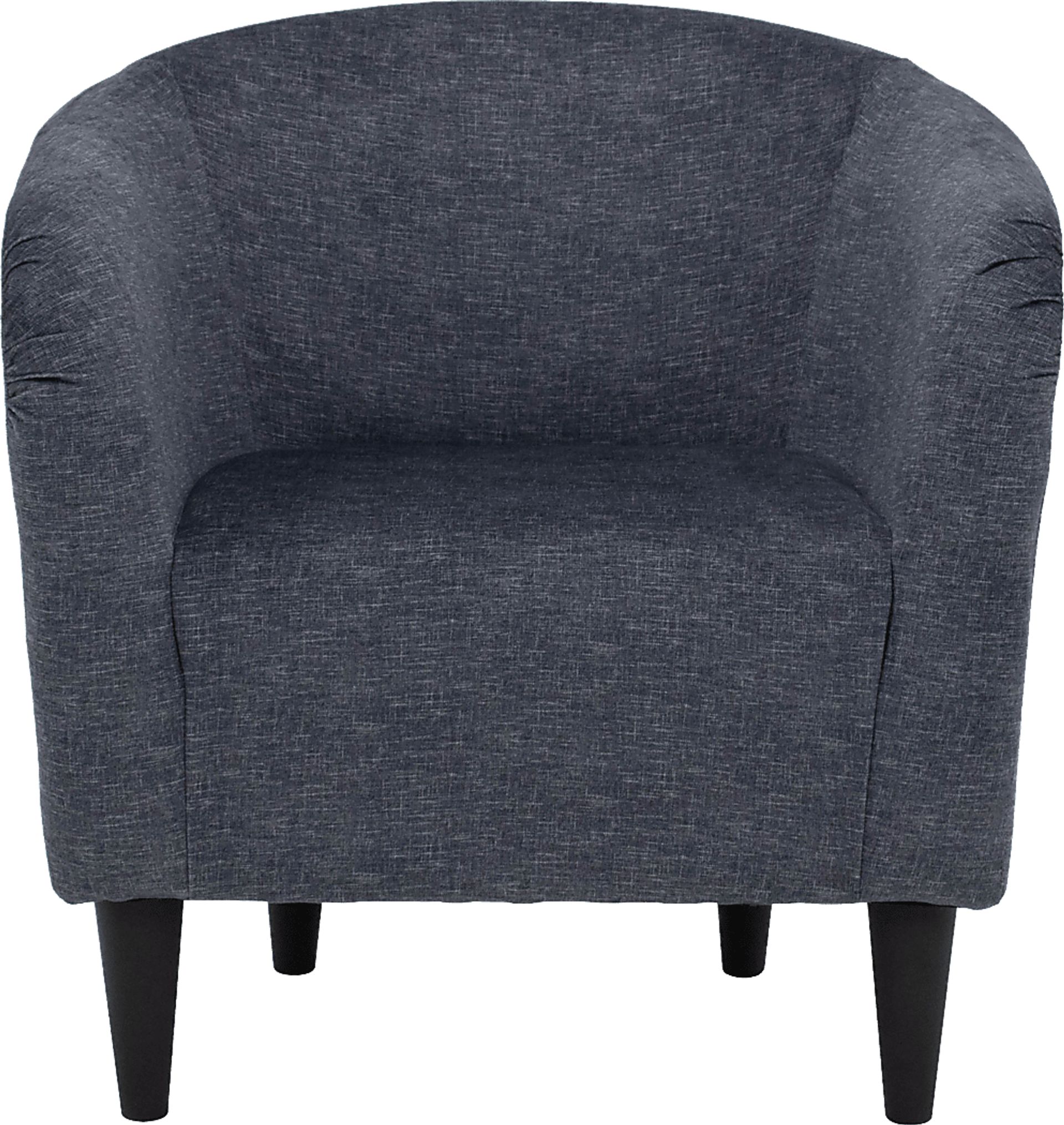 Emsabit Dark Blue Accent Chair - Image 2