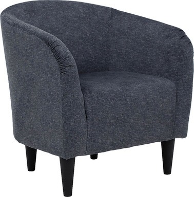 Emsabit Dark Blue Accent Chair