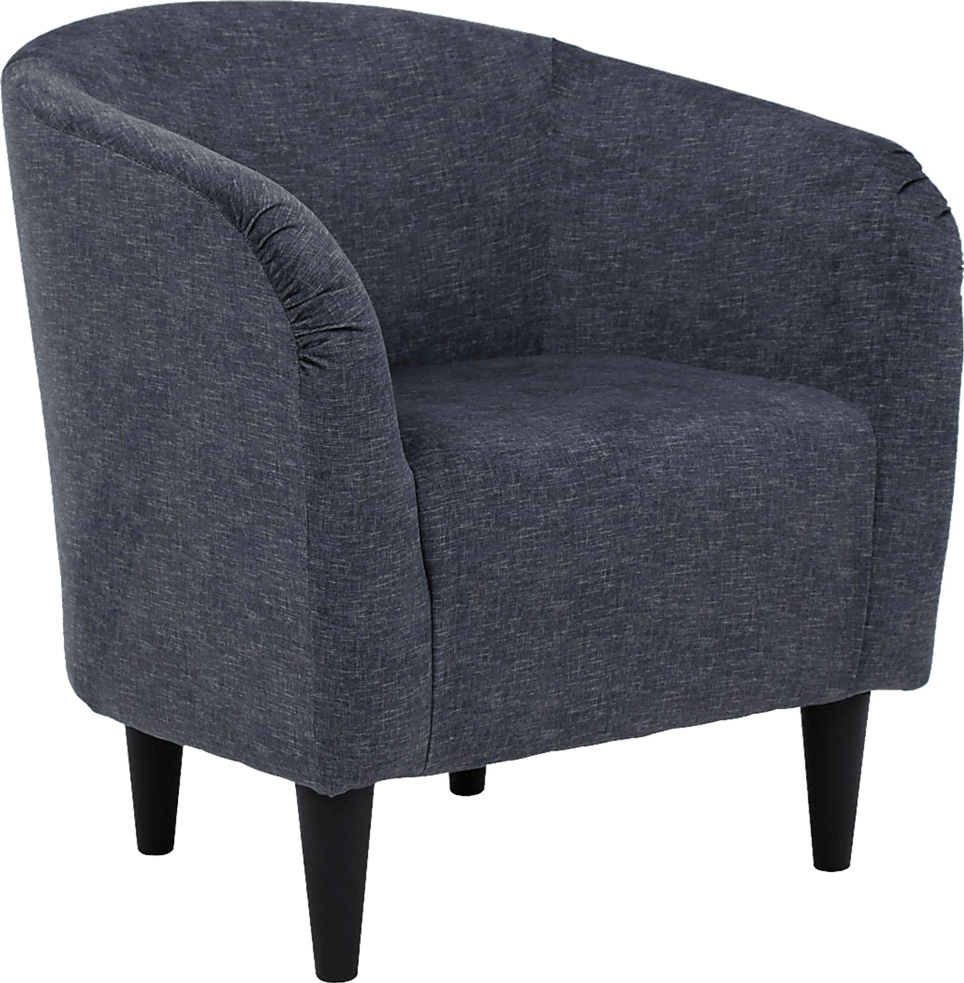 Emsabit Dark Blue Accent Chair - Image 1