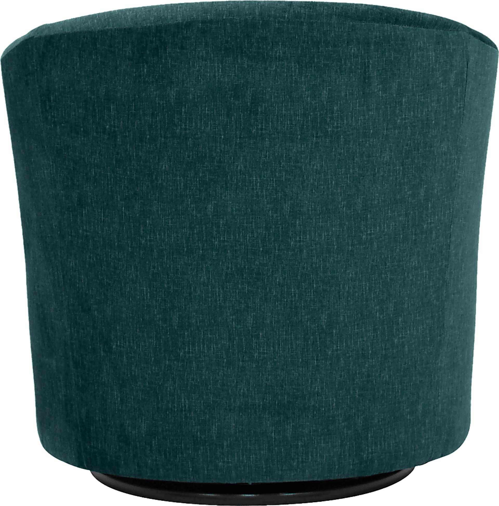Emsabit I Teal Swivel Accent Chair - Image 3
