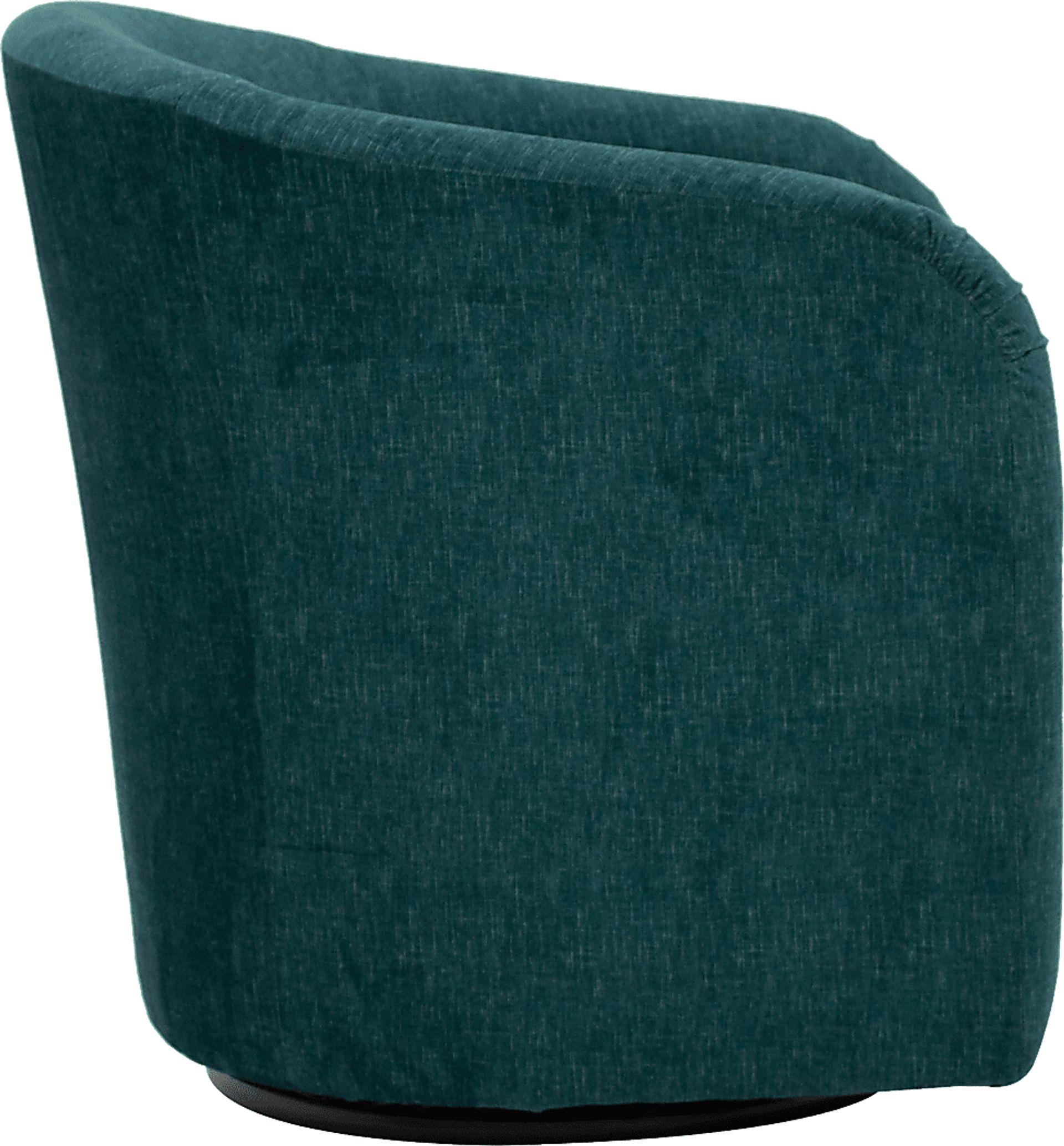 Emsabit I Teal Swivel Accent Chair - Image 4