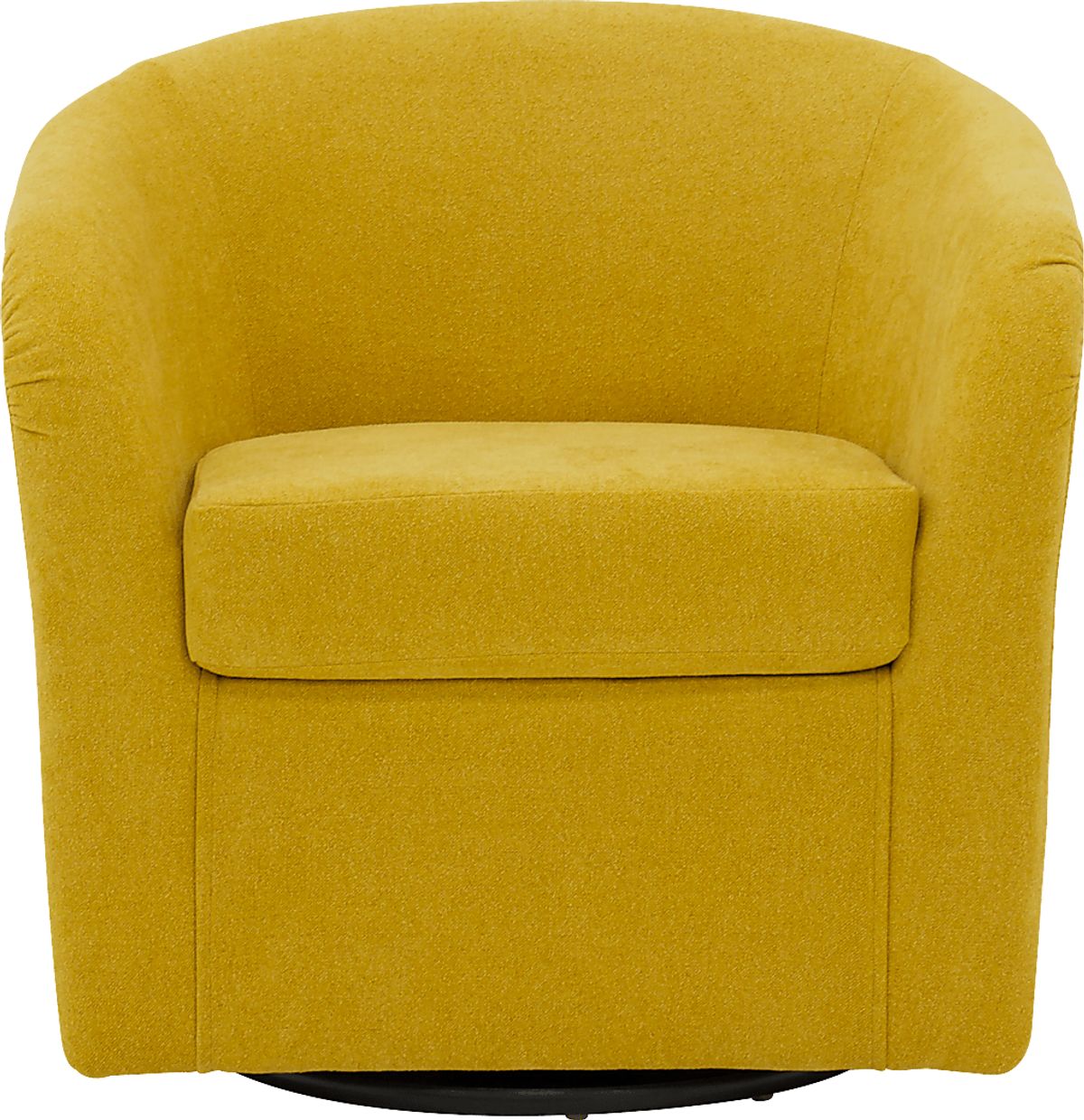 Emsabit Yellow Polyester Fabric Swivel Accent Chair | Rooms to Go