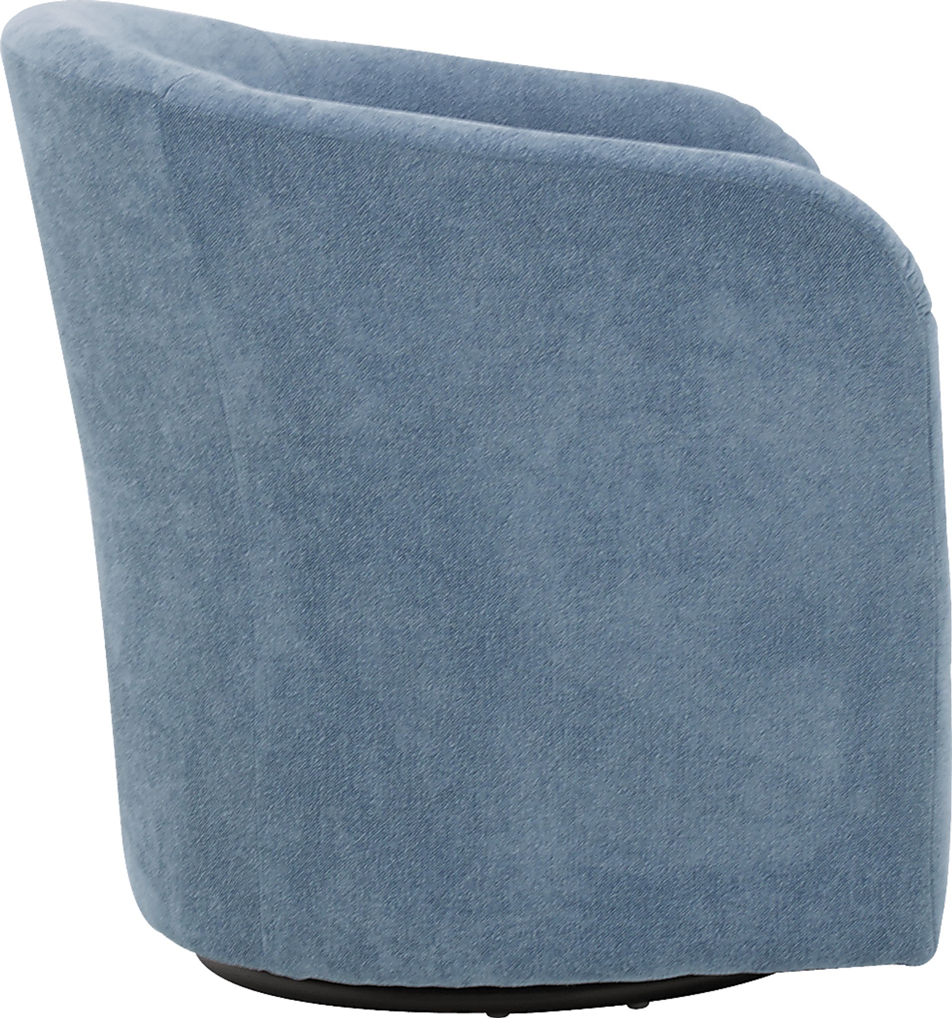 Emsabit I Light Blue Swivel Accent Chair - Image 4