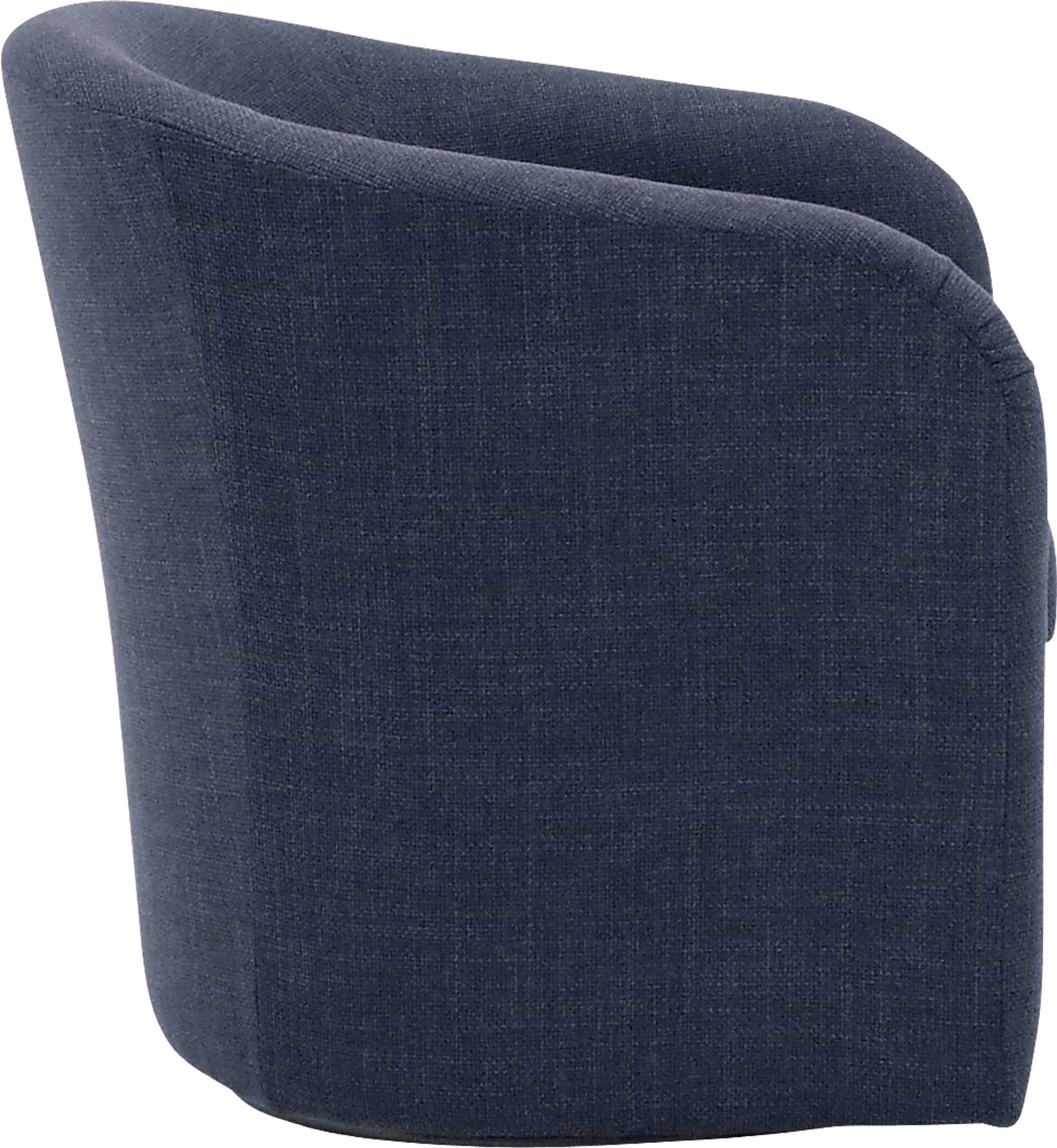 Emsabit I Blue Swivel Accent Chair - Image 4
