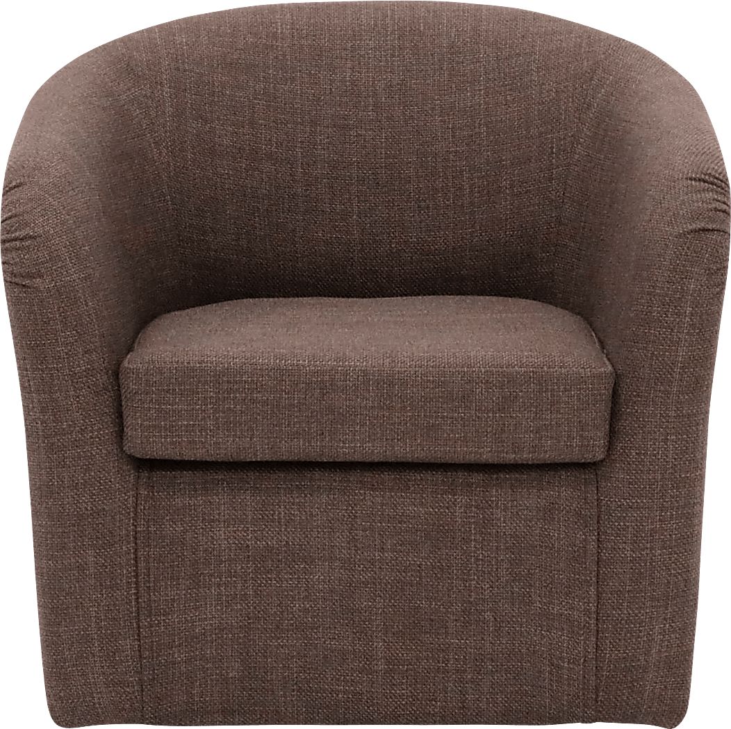 Emsabit I Brown Swivel Accent Chair