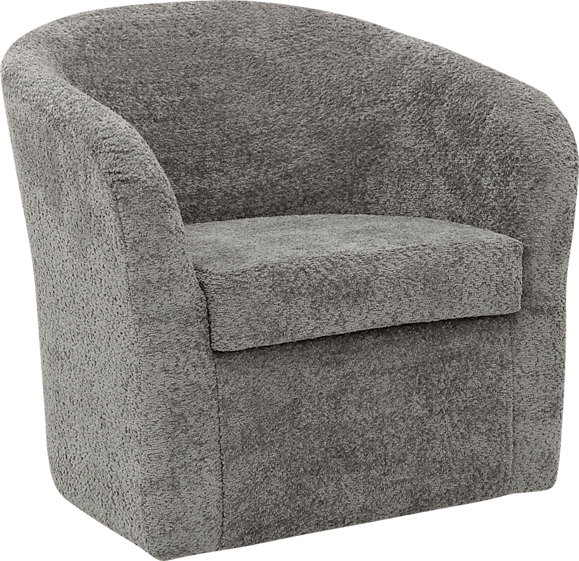 Emsabit I Gray Swivel Accent Chair - Image 3