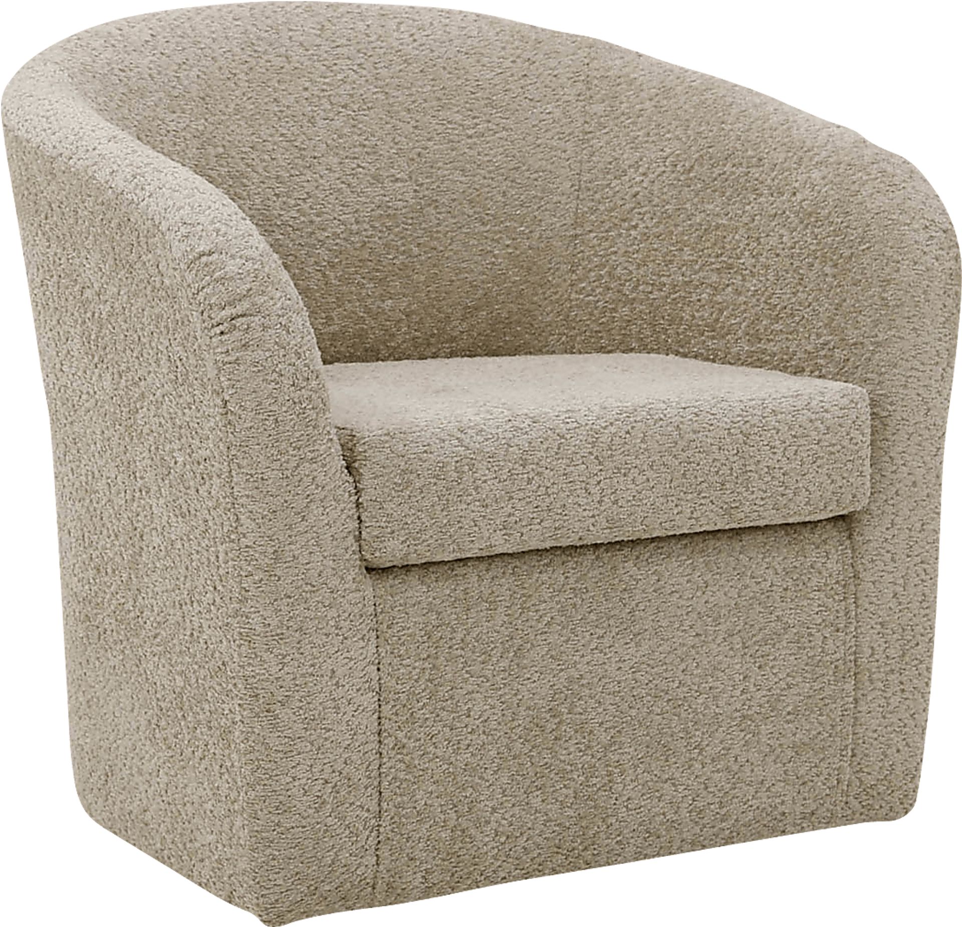 Emsabit I Ivory Swivel Accent Chair - Image 3