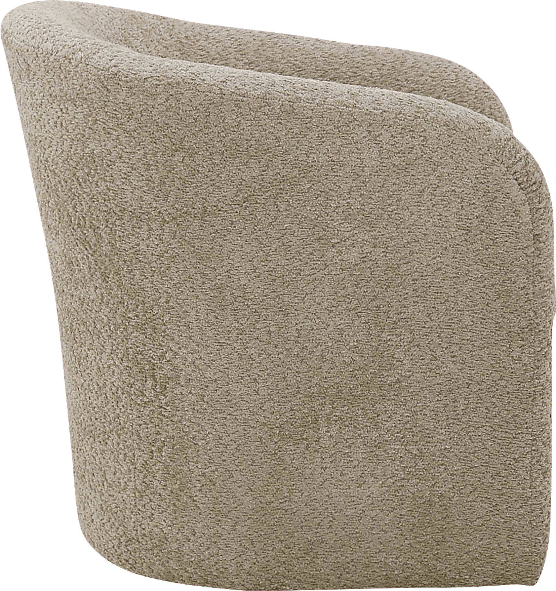 Emsabit I Ivory Swivel Accent Chair - Image 4