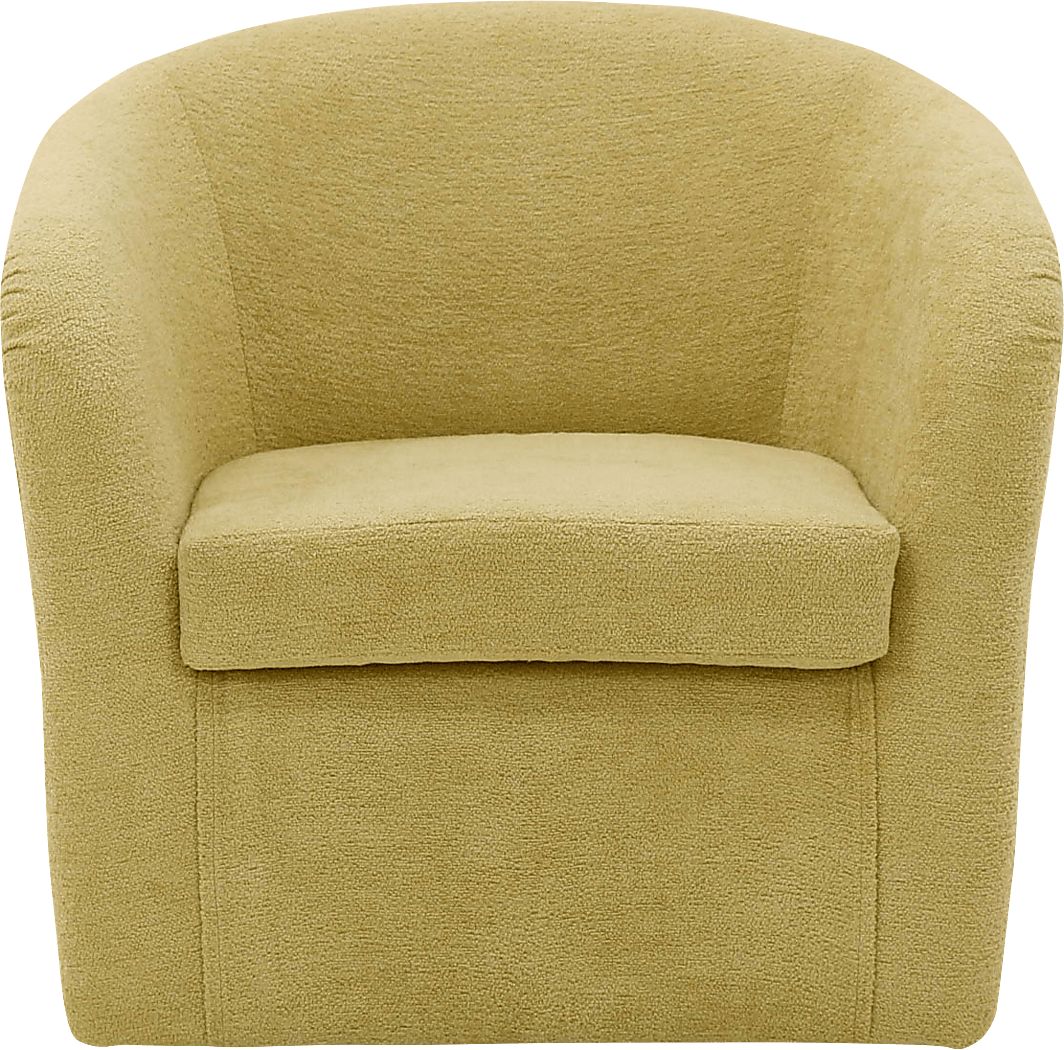 Emsabit I Yellow Swivel Accent Chair