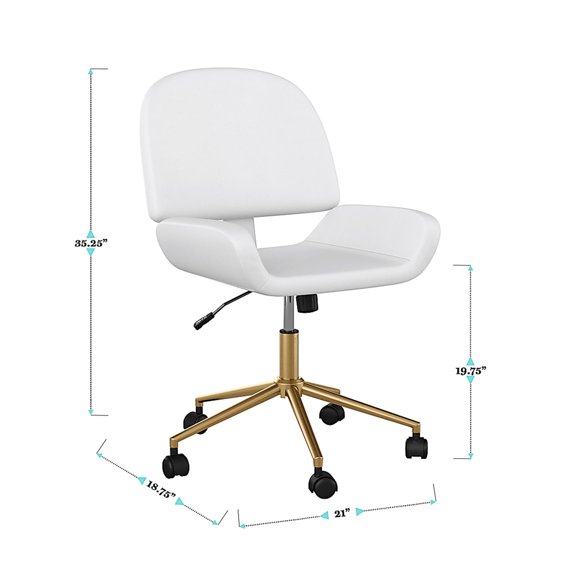 Emshoff White Office Chair - Image 11