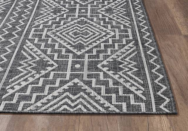 Emspool Black 7'10 x 10'10 Indoor/Outdoor Rug - Thumbnail - Image 5