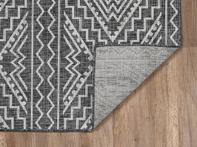 Emspool Black 7'10 x 10'10 Indoor/Outdoor Rug - Thumbnail - Image 6