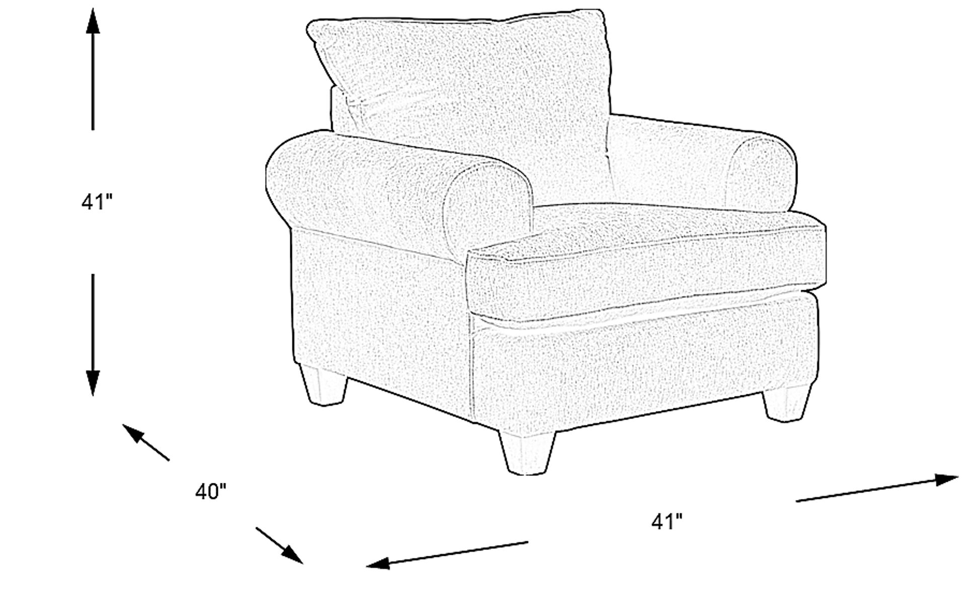 Dimension Image. Please refer to the Dimension Tab on this page for dimension details.