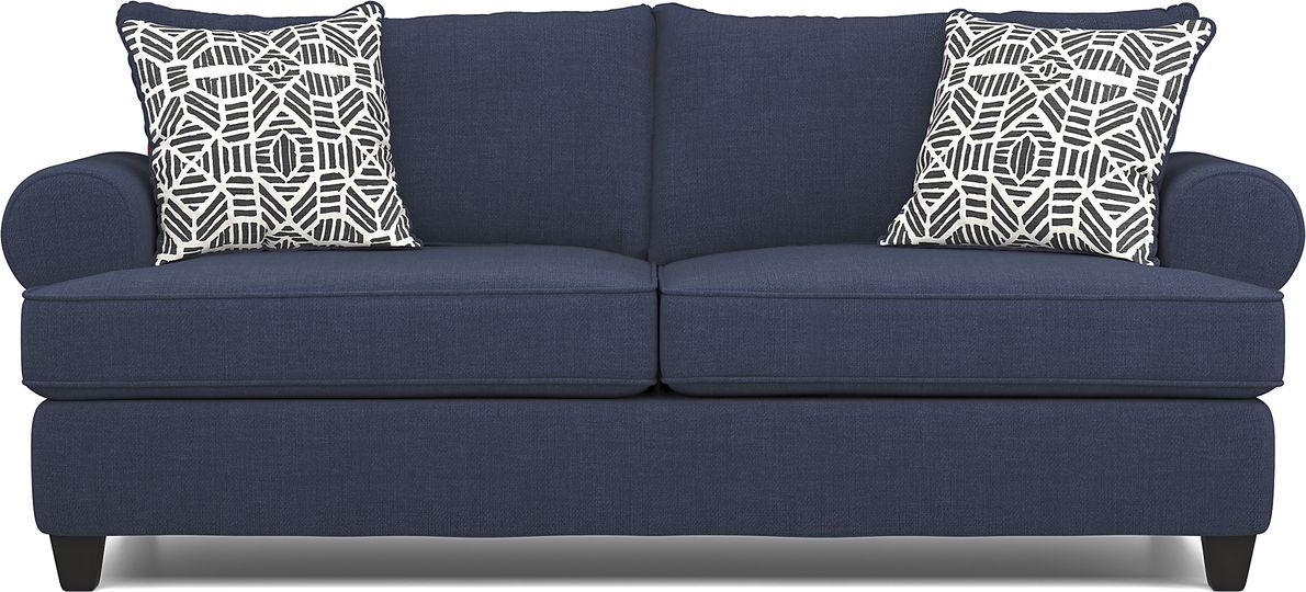 Emsworth Navy Blue Textured Sofa Rooms To Go