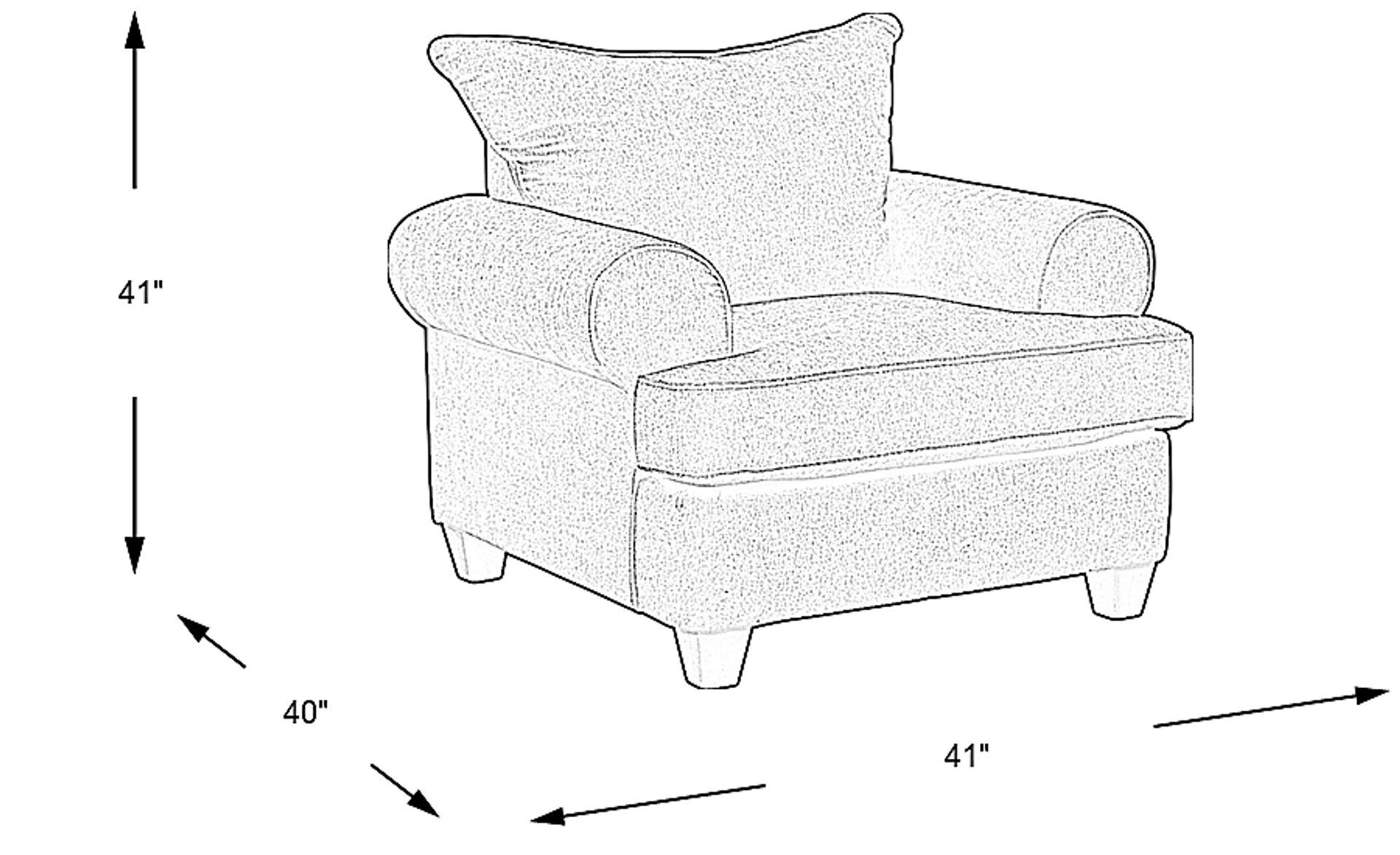 Dimension Image. Please refer to the Dimension Tab on this page for dimension details.