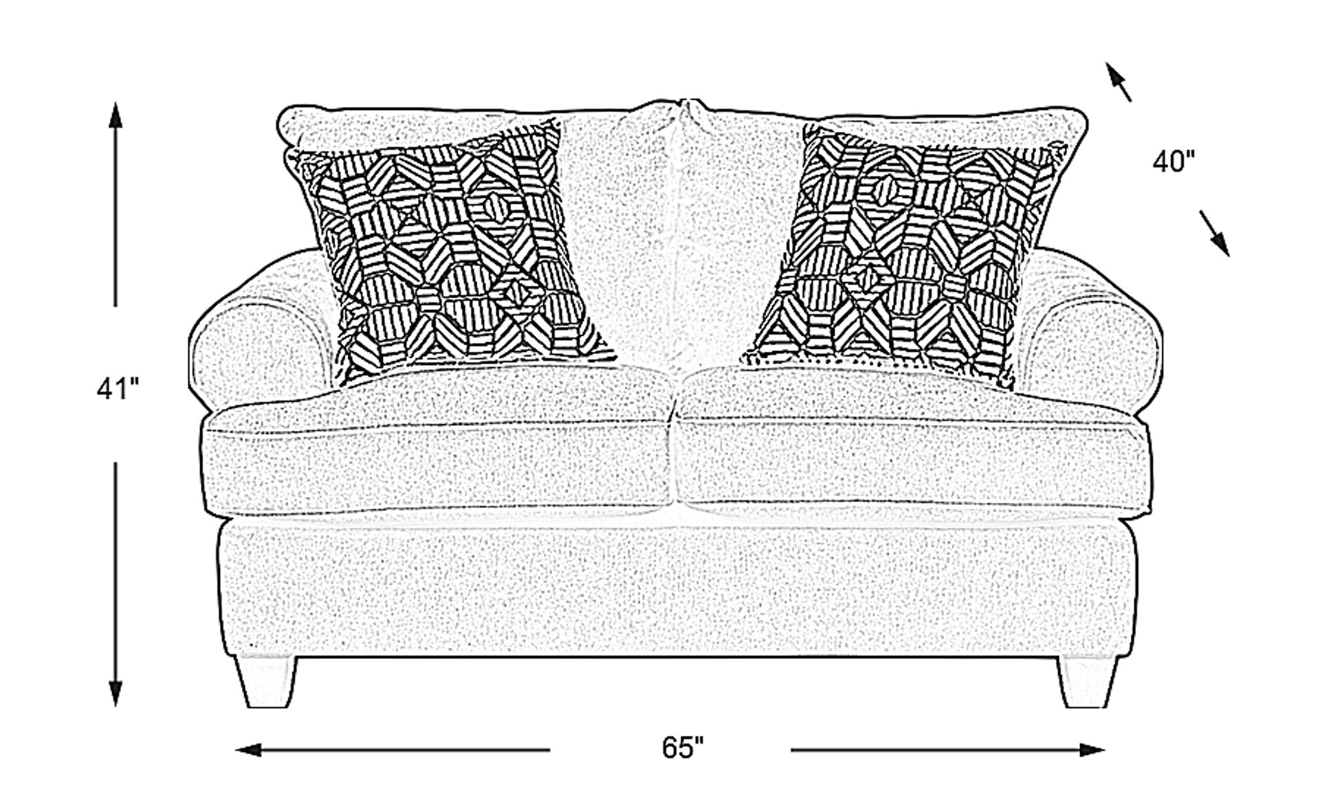 Dimension Image. Please refer to the Dimension Tab on this page for dimension details.