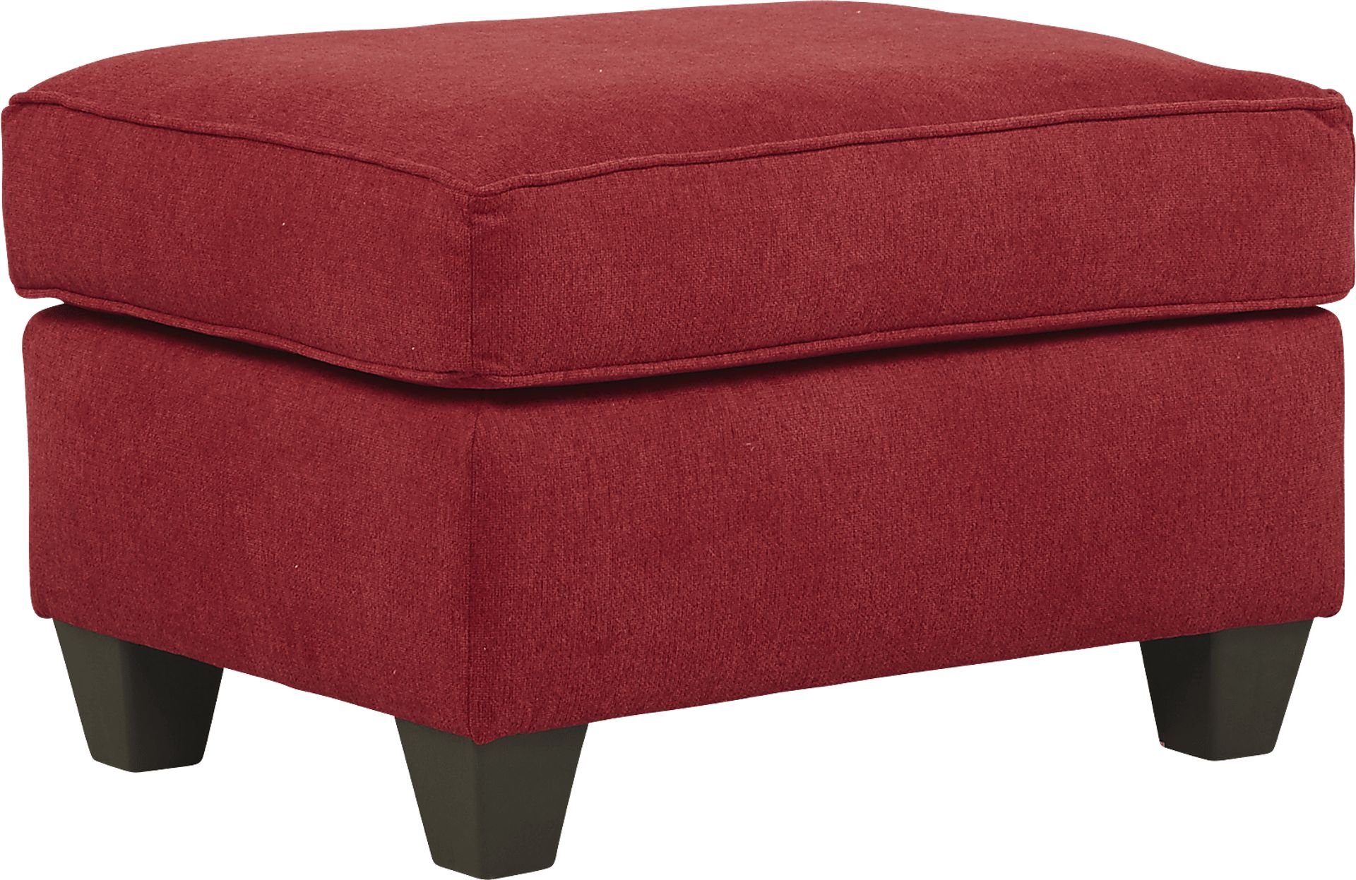 Emsworth Scarlet Ottoman - Image 1
