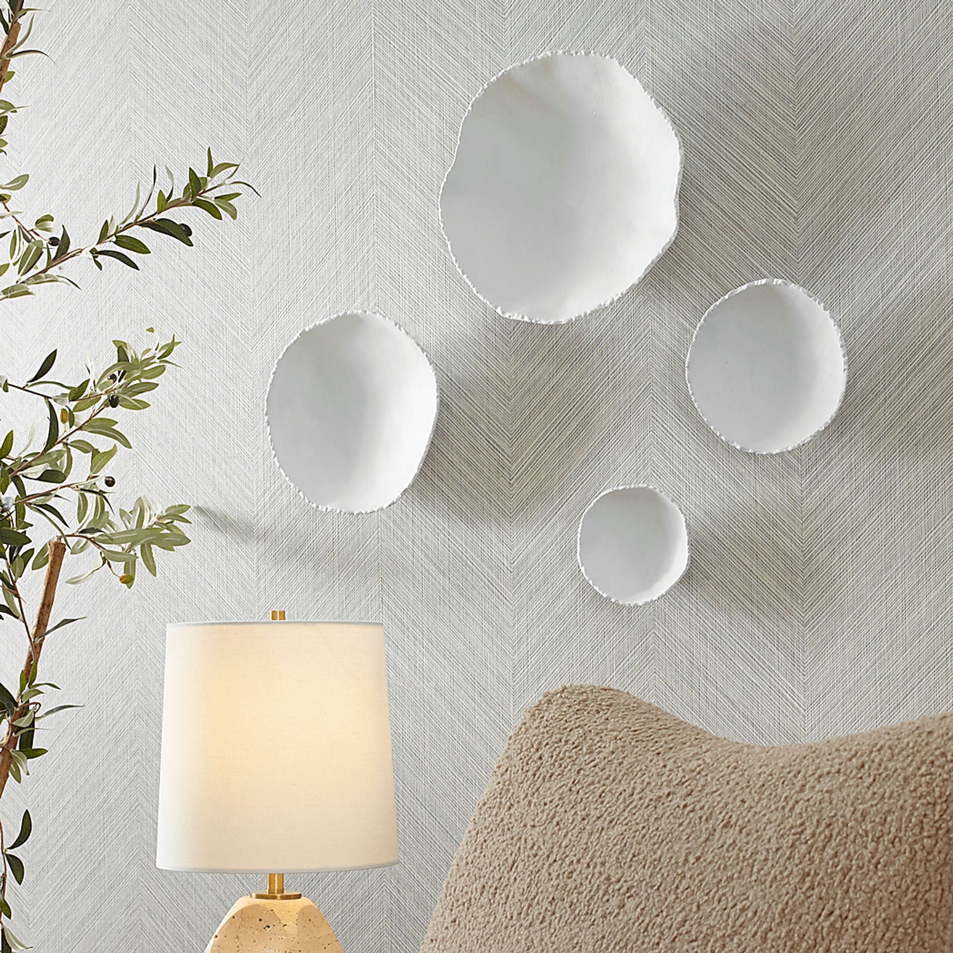 Encas White Wall Decor, Set of 3 - Image 2