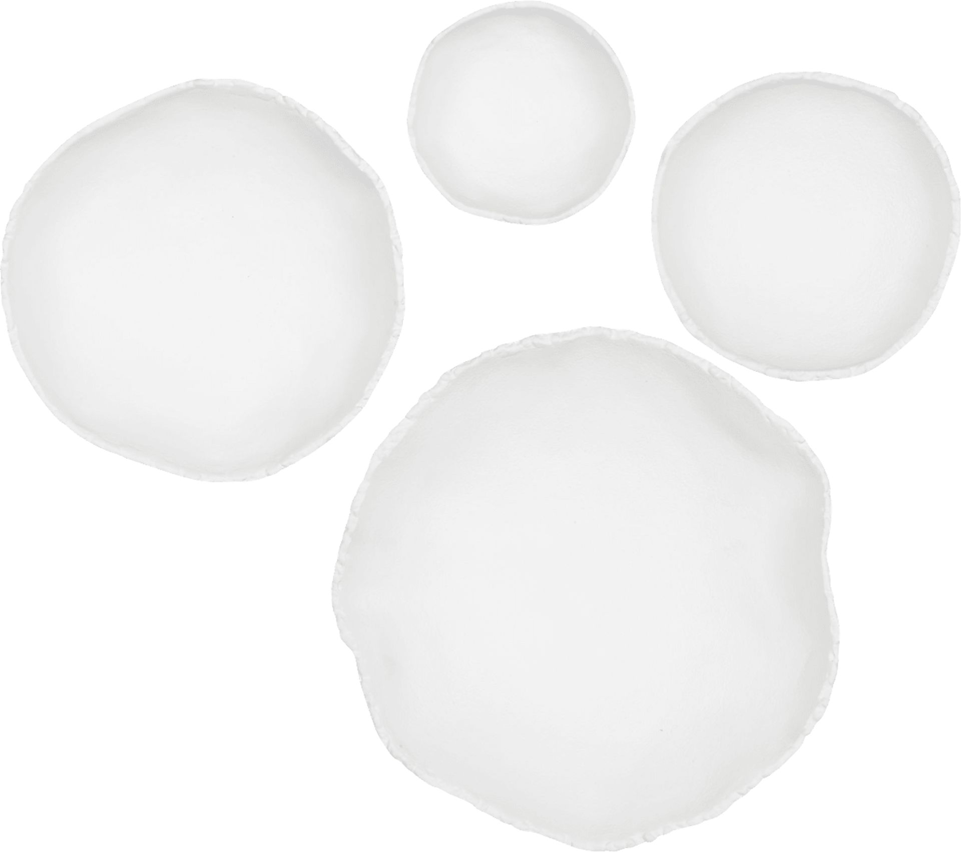 Encas White Wall Decor, Set of 3 - Image 1