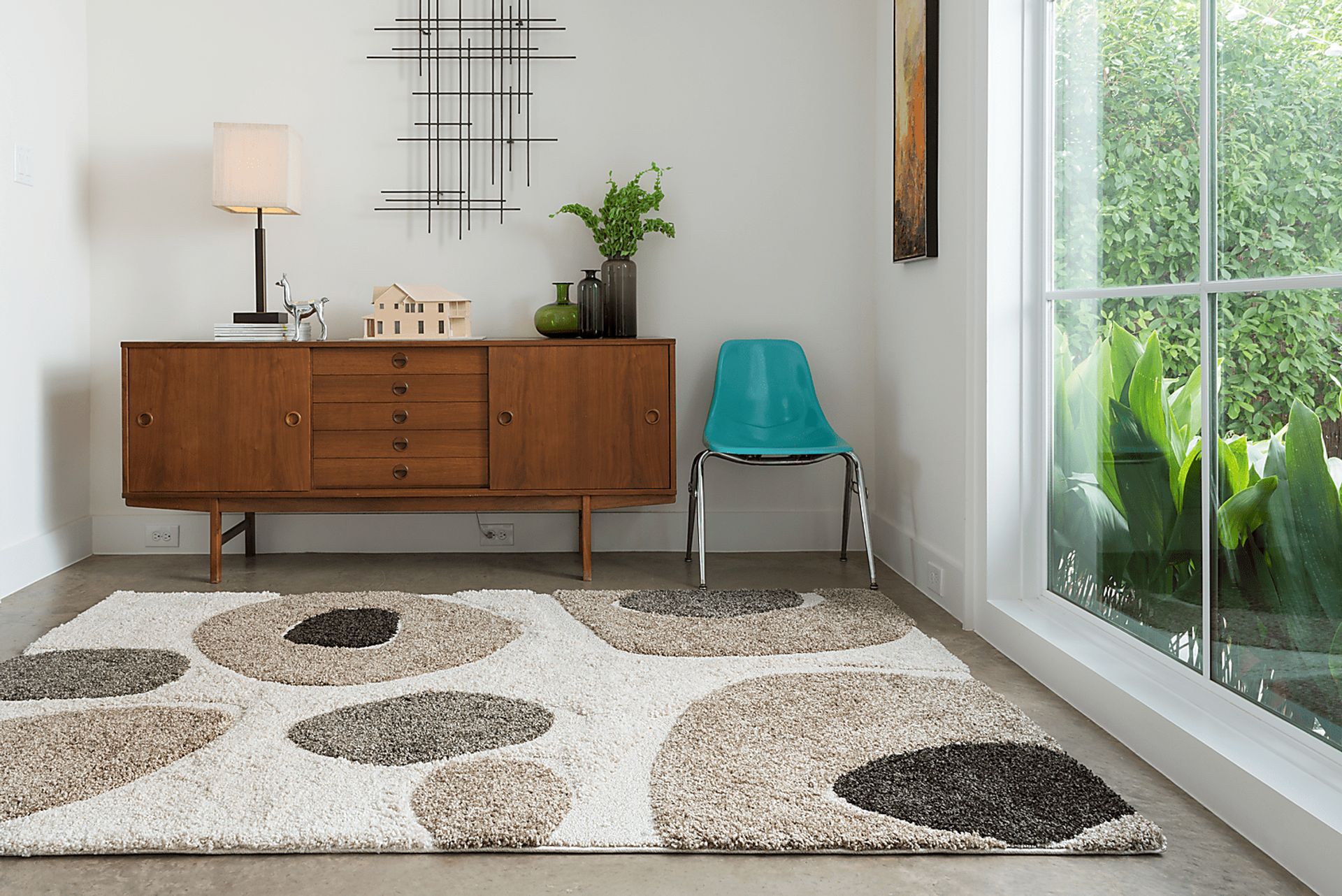 Enchant Stone Beige 5'3 x 7'7 Rug - Image 3