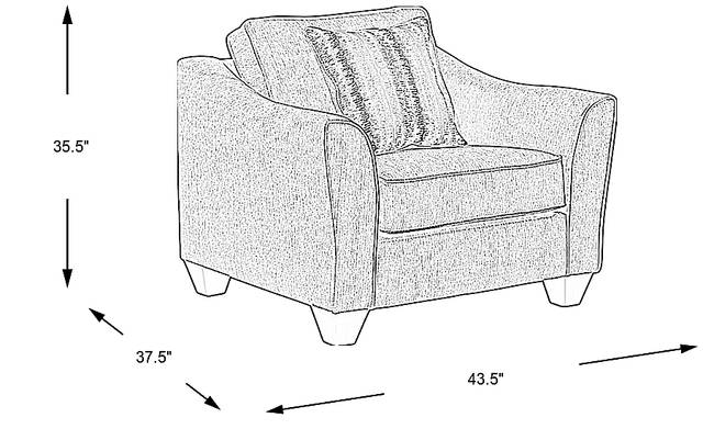Dimension Image. Please refer to the Dimension Tab on this page for dimension details.