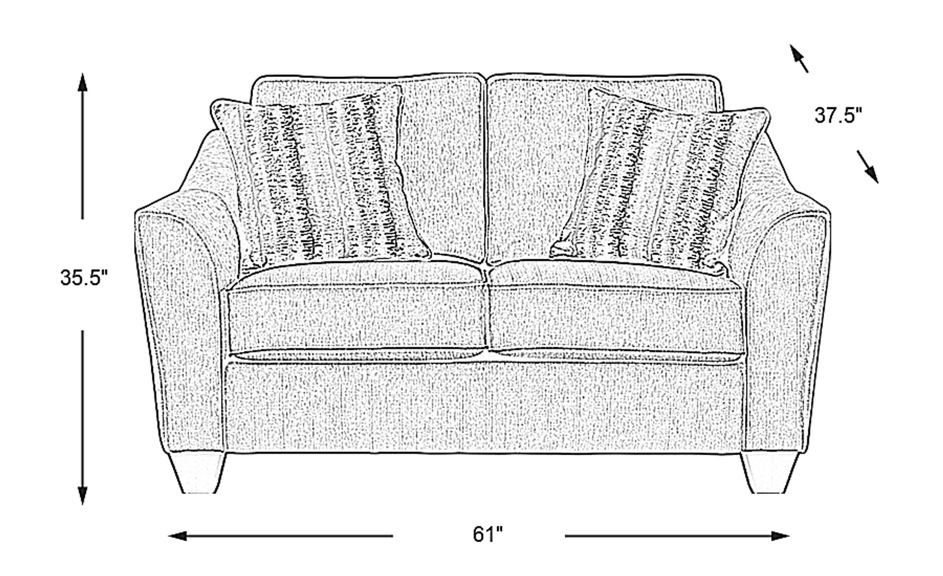 Dimension Image. Please refer to the Dimension Tab on this page for dimension details.