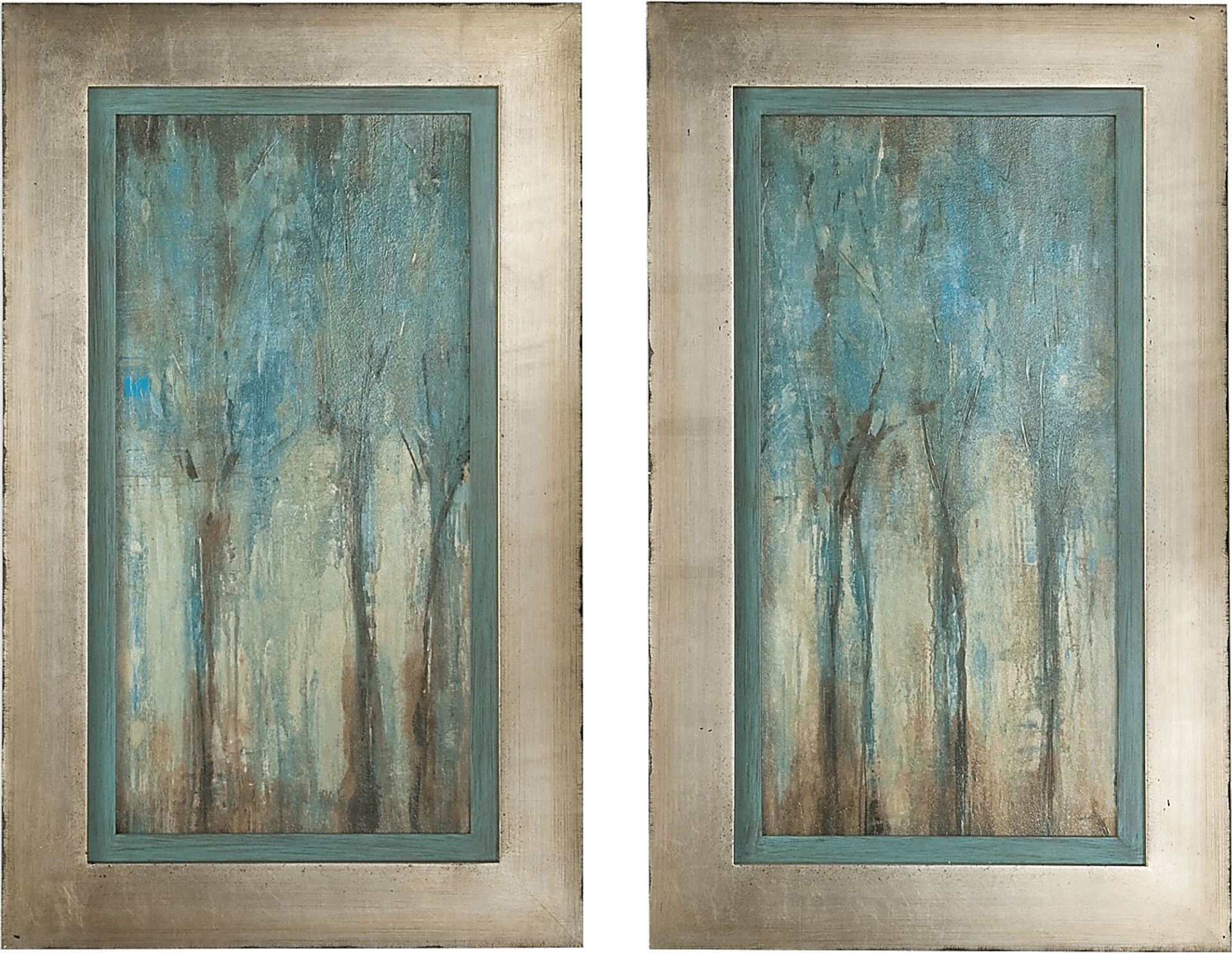 Enchanted Night Blue Artwork, Set of 2 - Image 1
