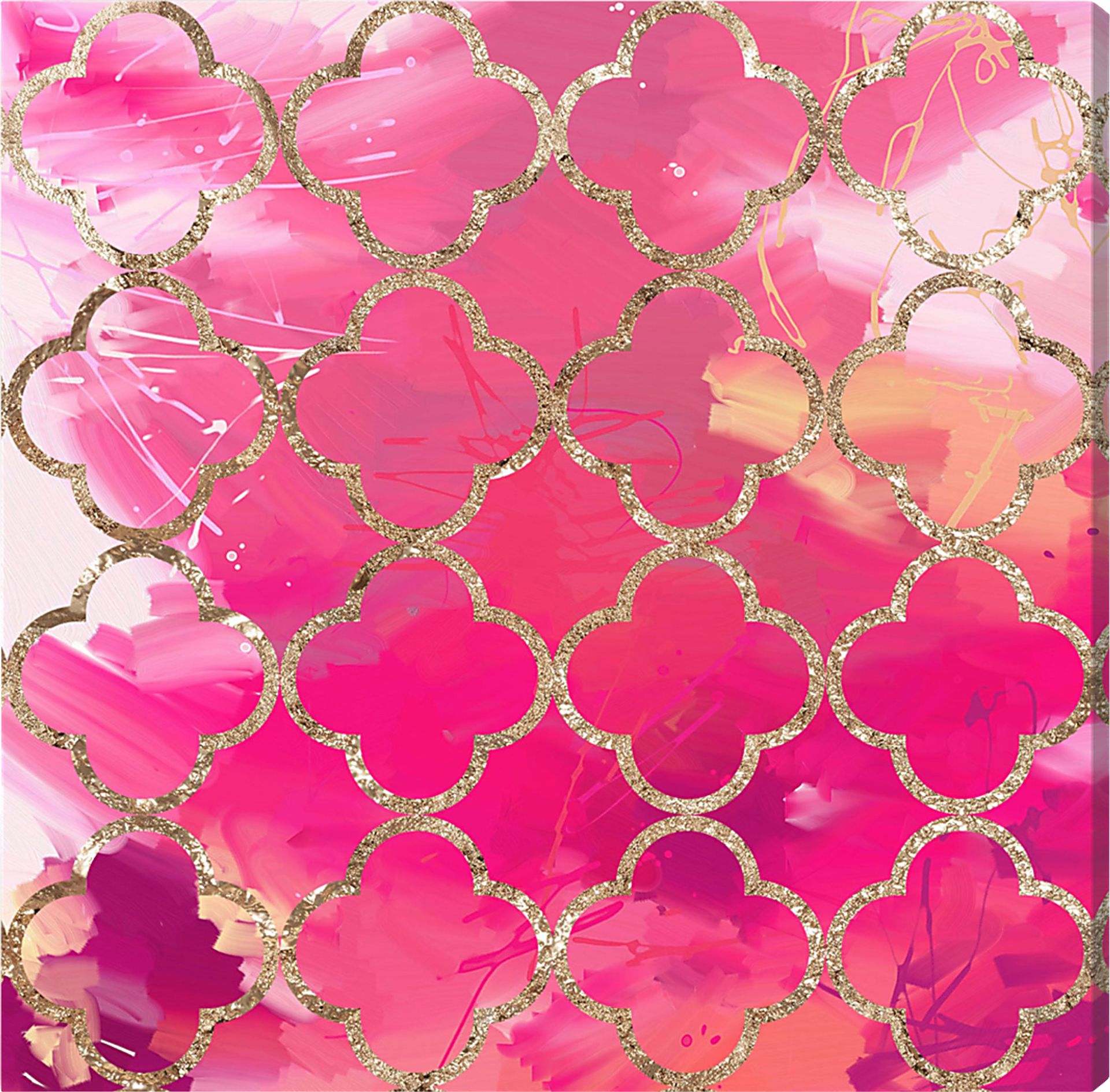 Enchanting View Pink Artwork - Image 1