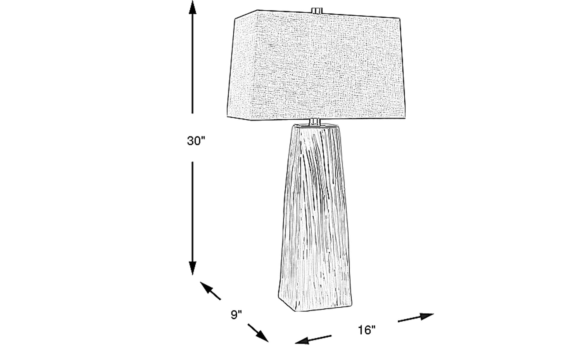 Dimension Image. Please refer to the Dimension Tab on this page for dimension details.