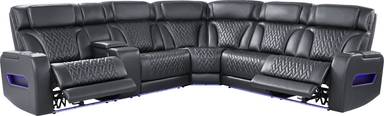 3 pc left console power sectional