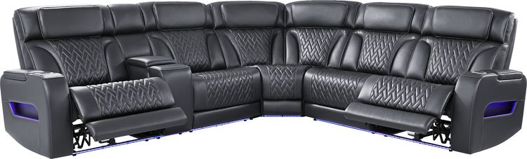 3 pc left console power sectional