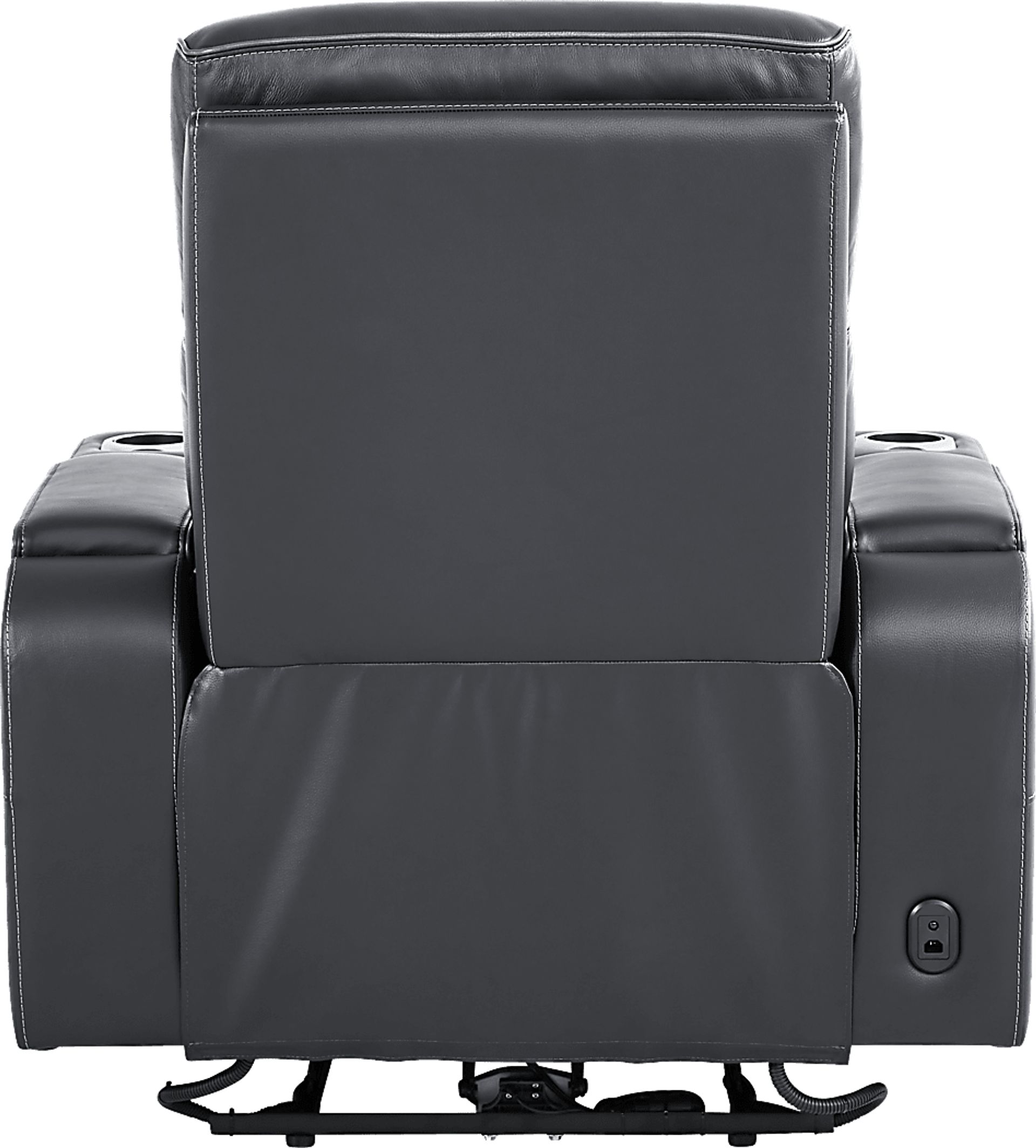 Encore Black Leather Triple Power Recliner - Image 4