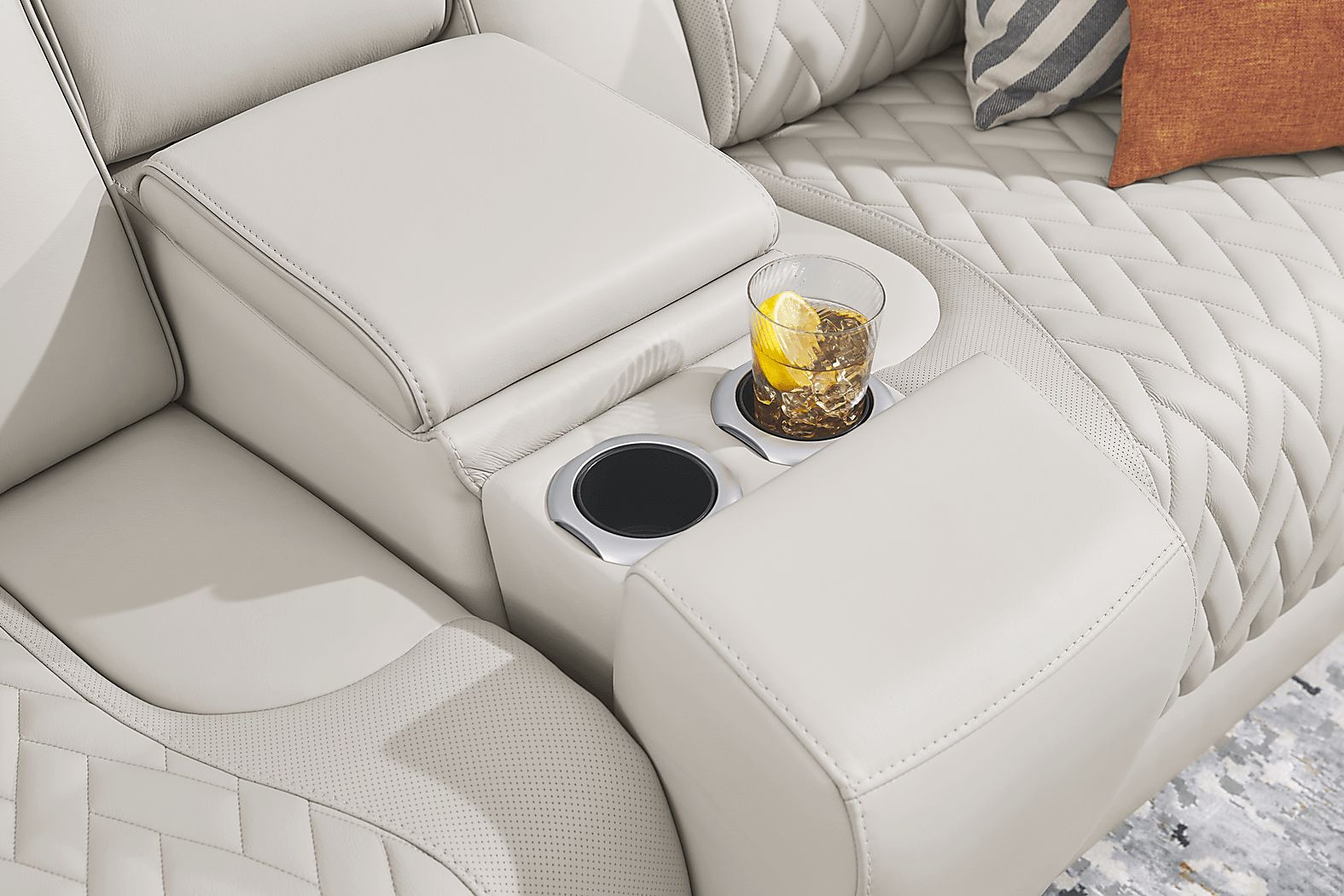 Encore Leather Triple Power Recliner - Thumbnail 2